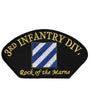 US Military USAR 003rd Infantry Division Rock Of The Marne (5-1/4"x3") Hat Patch Iron On