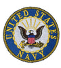 US Military USN United States Navy LOGO (03V) (3-1/16") Patch Hook And Loop