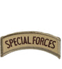 US Military USAR Special Force (DESERT) (3"x15/16") Tab Patch Iron On