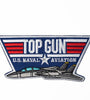 US Military USN TOP GUN U.S. Naval Aviation JET Side (4-5/8") Patch Iron On