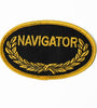 US Military USN Oval Navigator (3-1/2") Patch Iron On