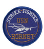 US Military USN Hornet Strike Fighter (3") Patch Iron On