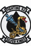 US Military USN Sliver Kings FIGHTING 92 (3-1/2") Patch Iron On