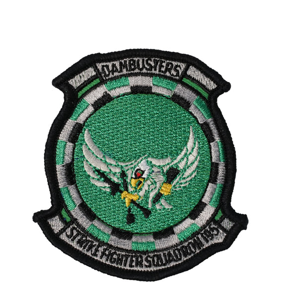 US Military USN Dambusters Strike Fighter Squadron 195 Iron On Patch ...