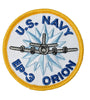 US Military USN U.S. NAVY EP-03 ORION (3-1/16") Patch Iron On