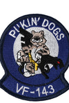 US Military USN Pukin' Dogs VF-143 (3-3/8") Patch Iron On