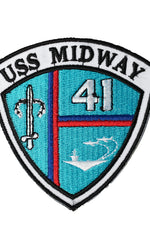 US Military USN USS Midway Shield 41 (3-1/8