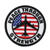 US Military Peace Through Strength (3-1/16") Patch Iron On