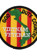 US Military VIETNAM Veteran God Duty Country (3-1/16