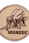 US Military USN SEABEES (DESERT) (3-1/16") Patch Iron On