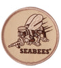 US Military USN SEABEES (DESERT) (3-1/16") Patch Iron On