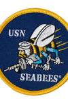 US Military USN SEABEES (3-1/16") Patch Iron On