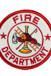 US Military Fire Department LOGO RND (3") Patch Iron On