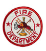 US Military Fire Department LOGO RND (3") Patch Iron On