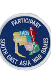 US Military VIETNAM Participant South East Asia War Games (3") Patch Iron On