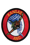 US Military USAF Kansas Ang (3-1/2") Patch Iron On