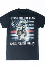 Erazor Bits Firefighter I Stand For The Flag Kneel Tee