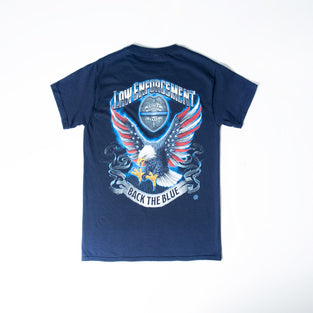 Erazor Bits Law Enforcement Eagle Full American Flag Tee