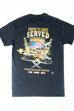 Erazor Bits IRAQI Freedom Veteran Proud To Have Served Tee