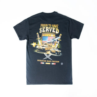 Erazor Bits IRAQI Freedom Veteran Proud To Have Served Tee