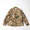 Tropentarn camouflage combat field shirt with button front and chest pockets