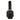 Black nylon handcuff pouch with vertical strap and open-top circular mount