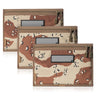 Tan desert camo pistol sleeves set of three with zipper pockets and loop straps