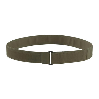 Green inner belt with central buckle and secure hook attachment