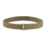 Green inner belt with hook-style buckle and adjustable fabric strap