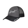 Charcoal mesh trucker cap, 'Go Loud' front, Direct Action strap