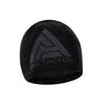 Winter beanie cap in black with embroidered tactical logo