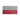 Polish flag fabric patch with white top stripes and red lower stripes