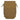 Tactical MOLLE panel pouch in tan-brown, front MOLLE webbing and side tie loops