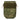 Tactical MOLLE panel pouch in green camouflage, front MOLLE webbing and zipper edges