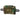 Horizontal tactical pouch in green camouflage with MOLLE webbing and hook-and-loop patch panel
