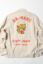 Houston Cotton Linen Vietnam Skull Tiger Jacket