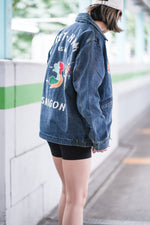 Houston Denim Vietnam Tiger & Dragon Map Jacket