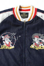 Houston Indigo Fuujin Raijin Souvenir Jacket