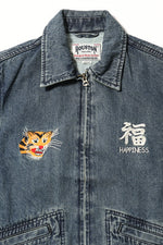 Houston Denim Vietnam Tiger & Dragon Map Jacket