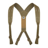 Mosquito Y-harness in tan with adjustable shoulder straps and chest connector