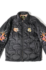 Houston Nylon Vietnam Skull Quilted Jacket