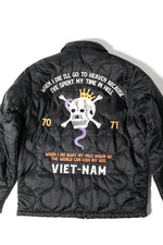 Houston Nylon Vietnam Skull Quilted Jacket