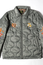 Houston Nylon Vietnam Skull Quilted Jacket