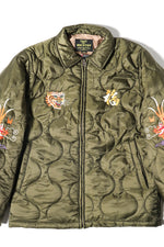 Houston Nylon Vietnam Skull Quilted Jacket