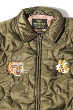 Houston Nylon Vietnam Skull Quilted Jacket