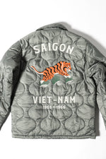 Houston Nylon Vietnam Tiger Quilted Jacket