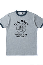 Houston Printed Ringer US Navy Tee