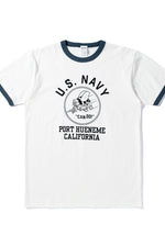 Houston Printed Ringer US Navy Tee