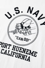 Houston Printed Ringer US Navy Tee