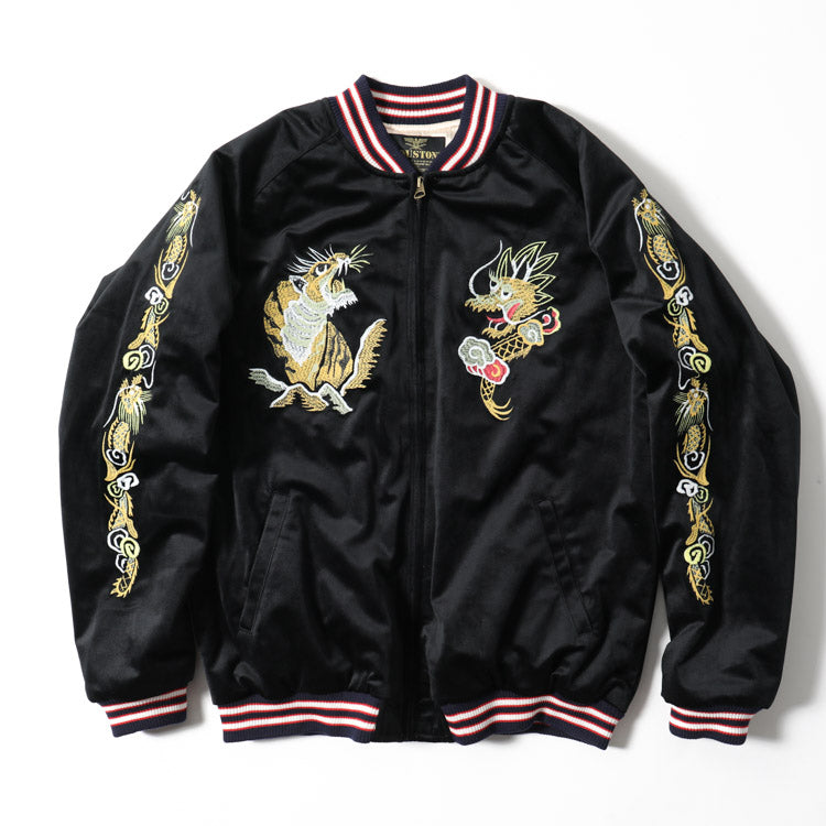 Houston Velveteen Dragon Tiger Souvenir Jacket – Hong Kong